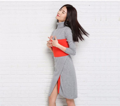 2018 New Fashion Women sweater Cashmere Knitted long Sweaters female Turtleneck Autumn Winter Warm Pullover Women Clothes