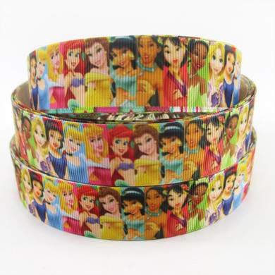 David accessories 1"(25mm) Cartoon girl printed polyester ribbon 10 yards,DIY handmade materials,wedding gift wrap,10Yc436