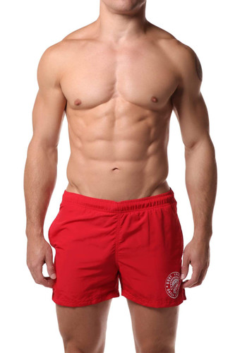Datch Solid Red Gladiator Swim Short