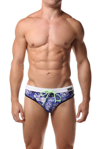 Datch Blue Tropical Swim Brief
