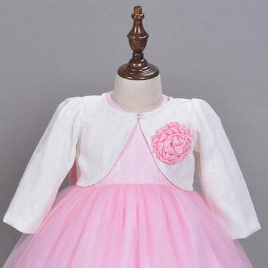 Baby Girl Cardigan Pink Baby 100% Cotton Shrug Sweater For 1 Years Old Baby Clothes 2017 Spring Shawl Girls Clothes ABC165001