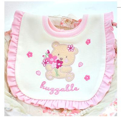 baby girl bibs princess pink style baby cotton bandana bibs