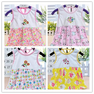 baby for girls cute girl baby t shirt dress tank top outerwear summer girls clothes baby vest baby tops 1pcs/lot