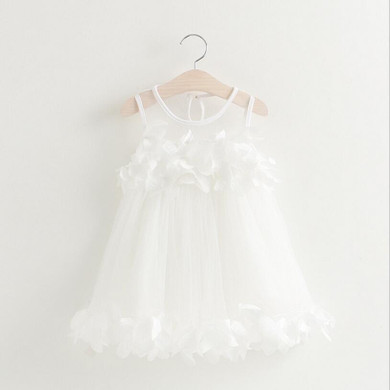 Baby Dress Summer girls petal vest dress Kids toddler Infant Clothes Baby Girls clothing 12m-5y