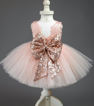 baby dress girl newborn christening gowns wedding Christmas lace bowknot 1 year birthday party princess dress baby girl clothes
