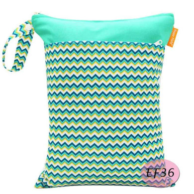 Baby Diaper Bag Printed Double Zippered Wet/Dry Bag Waterproof Wet Cloth Diaper Backpack Waterproof Reusable Land Diapers Bags