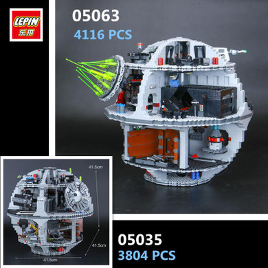 IN STOCK LEPIN 05063 4116pcs 05035 3804pcs STAR Force Waken UCS Death Wars model Building Blocks Bricks Toys Gifts 75159 10188