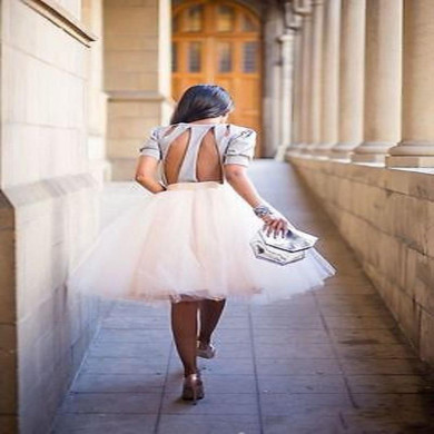 Puff Women Chiffon Tulle Skirt White Black faldas Vestido High waist  Chiffon plus size Female Tutu Tulle  Skirts