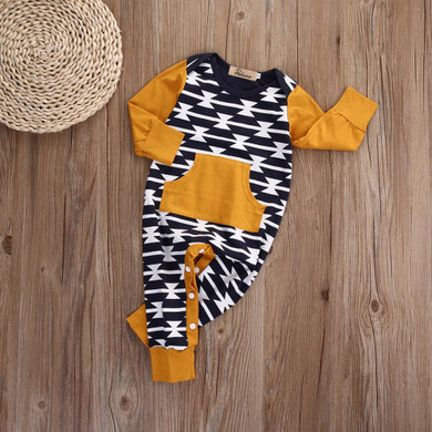 Pudcoco Newborn Baby Girl Boy Clothes Long Sleeve Romper Jumpsuit Romper Playsuit Outfit Casual
