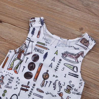 Pudcoco Fashion Tops Baby Kids Boy Girl Infant Romper Jumpsuit Sleeveless Cotton Clothes Outfit Clothing Babys