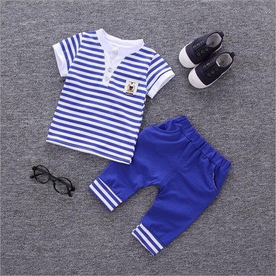Baby Boy Clothes Summer 2017 Newborn Baby Boys Clothes Set Cotton Baby Clothing Suit (Shirt+Pants) Infant Clothes Set a12