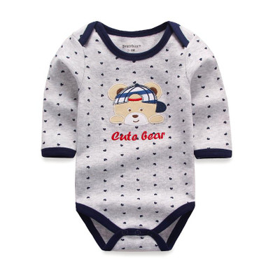 Baby Bodysuits O-neck Cotton Cartoon Long Sleeve Baby Clothes Winter Infant Overalls Newborn Baby Boy Girl Clothing Set Jumpsuit