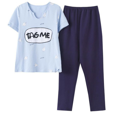 Autumn Hot Sale Casual Pyjamas Sets Sleepwear Women Cotton Cartoon Printing Cute Pajamas O-Neck Short Sleeve Nightwear Homewear Autumn Hot Sale Casual Pyjamas Sets Sleepwear Women Cotton Cartoon Printing Cute Pajamas O-Neck Short Sleeve Nightwear Homewear