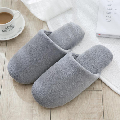 Autumn Home Men's Slippers Fluffy Soft Anti Slipper Pu Sole Flip Flops Indoor Bedroom Short Plush Fashion Man Slippers