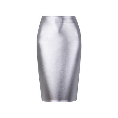 Pure color PU Womens pencil skirts fashion bodycon lady midi saia female faldas fashion girls slim bottoms M-XXL wholesale