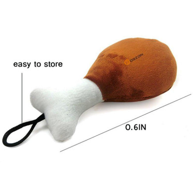 Puppy Pet Dog Squeaker Toys Chew Plush Sound Squeaky Duck Chicken Leg Design Toy