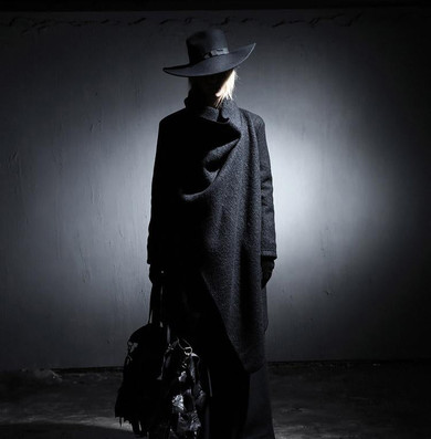 Punk Style Trench Jacket Male Fashion Woolen Long Cardigan Irregular Design Long Outerwear Men Coat Singer Costume