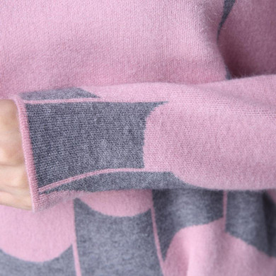 Pull Femme 2017 Autumn Winter Women Sweaters and Pullovers Print Thick Knitting Wool Pullover Female Loose Variegated Sweater
