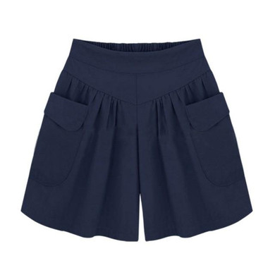 Summer  Short Fashion Women XL-5XL Wide Leg Female Shorts Casual Loose Ladies Khaki High waist thin pantalones cortos Summer  Short Fashion Women XL-5XL Wide Leg Female Shorts Casual Loose Ladies Khaki High waist thin pantalones cortos
