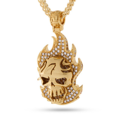 Suicide Squad x KING ICE - The El Diablo Necklace (Gold)