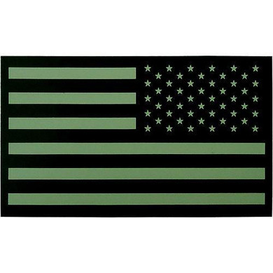 Subdued Infrared U.S. Flag Patch - Reverse