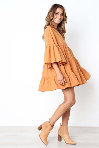 Asher Dress - Tan