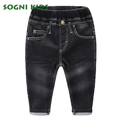 Baby Girls Boys Jeans For New Year Spring Autumn Demin Legging Elastic Pants Children Cotton Trouser For Fashion Kids Clothes
