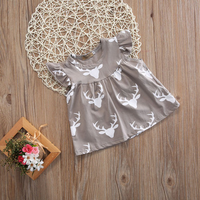 Baby Girl Princess Dress Kid Print Baby Party Children Clothing Summer Girls Costume Wedding Pageant Formal Dresses Clothes