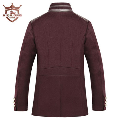 SIQILONG New Men Wool Coat Middle Long Jacket Coat Autumn &amp; Winter Brand Men wool &amp; blends fashion Warm Wool Overcoat jacket