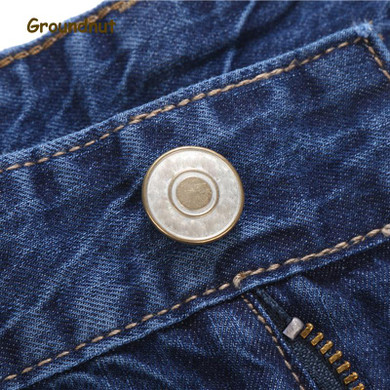 Groundnut Brand 100% Pure Cotton Business Straight Leg Long Jeans Men Summer Designer Clothes Denim Pants Male Casual Trousers