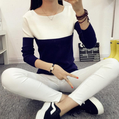 Gogoyouth Winter Sweater Women 2018 Spring Patchwork Tricot Women Sweater And Pullover Female Knitted Ladies Jumper Pull Femme