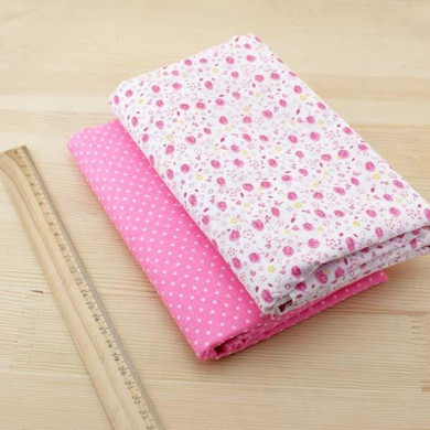 7 pcs/lot 50cmx50cm Pink 100% Cotton Fabric fat quarters for Sewing Tilda Doll Cloth DIY Quilting Patchwork Tissue Textile