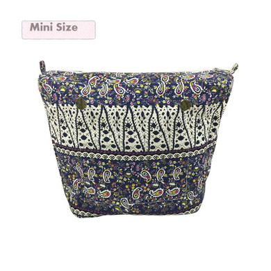 7 colors Mini Size Inner Lining Zipper Pocket for Obag Insert with Inner for O Bag