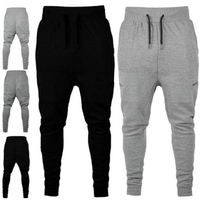 2018 Autumn Men's Sweatpants Elastic Waist Casual Joggers Pants Harem Pants long trousers Track pants zipper pocket