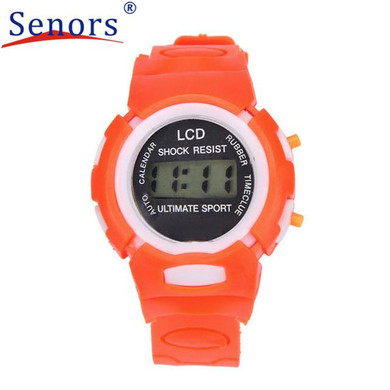 Boys Girls Students Time Clock Electronic Digital LCD Wrist Sport Watch DEC15Levert Dropship