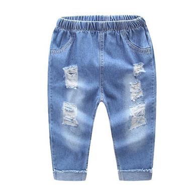 Boys Clothing Jeans for Autumn Denim Cotton Pants For Boys Kids Clothes Trousers Sold Hole Jeans Children Clothing Jeans