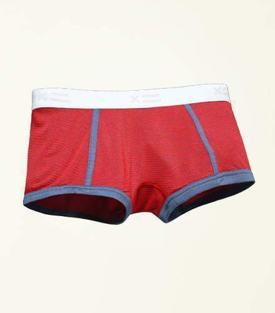 Boy Shorts - Poly Air Red Stripes
