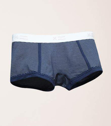 Boy Shorts - Poly Air Navy Stripes