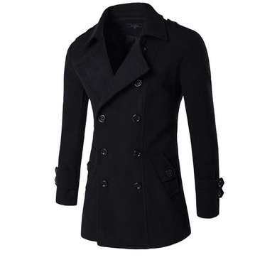 2017 Autumn Winter Mens double breasted Trench Coat Fashion Long Men Coat Trench Homme Gabardinas Para Hombre Windbreaker jacket