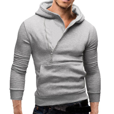 2017 Autumn Winter Hoodie Sweatshirt Men Hoodies Zipper Long Sleeves Slim Fit Male Sweatshirt Brand Hooded Sweatshirt For Men