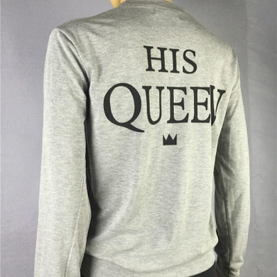2017 Autumn Winter Couples Match Sweatshirts KING QUEEN Casual Long Sleeve Hoodies Lovers Sweatshirt Men&amp;Women Pullovers S-XXL