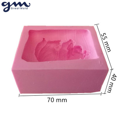 3D Dog Soap Mold Silicone Soap Mould Silicone Mold for Soap Chocolate Mold