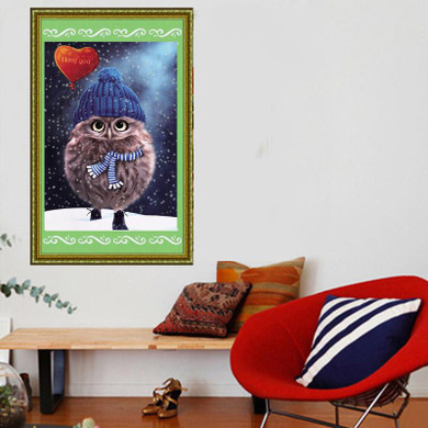 3D Diamond Painting Cross Stitch Pattern 5D Diamond Embroidery Owl diamond Mosaic Resin Home Decor DIY diamond art