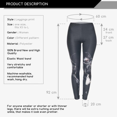 3D Black Pug Dog Leggings Women/Girls Funny Animal Skinny Leggings Jeggings Pants
