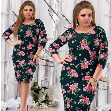 2018 Spring summer dress floral printed party dress big size bodycon bandage dress plus size women dress 5XL 6XL large vestidos