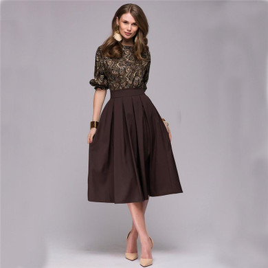2018 spring Fashion Women Ukraine Floral Printed Vintage Party Dresses Casual Elegant Bohemian Prom Knee-Length Dress