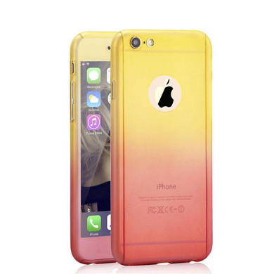 5s SE Luxury 360 degree Case Full Body Protection Gradient Back Cover for iphone 5 6 6s 7 Plus Hard Armor Cases + Screen Glass