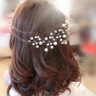 5PcsFlower Crystal Hair Clips Popular Wedding Bridal Pearl Rhinestone Hair Pins Bridesmaid Clips Hairwear Hair Accessories Women