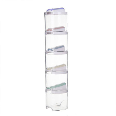5pcs/Set Plastic Spice Bottles with Lid and Holes Transparent Spice Jar Seasoning Containers Kitchen Condiment Pepper Shakers
