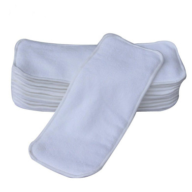 5pcs/Lot Baby Diaper Inserts Nappy Changing Washable Cloth Diaper Inserts Microfiber Liners Reusable Pocket Diaper Cover Pads
